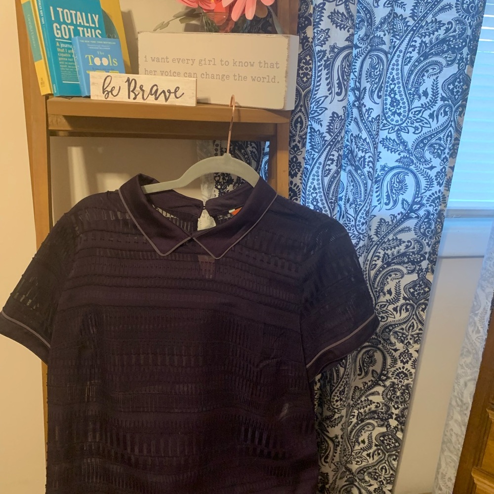 Mod Cloth Purple blouse with collar